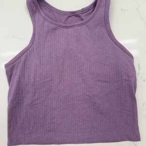 Lululemon Ebb to Street -Purple Ribbed Tank